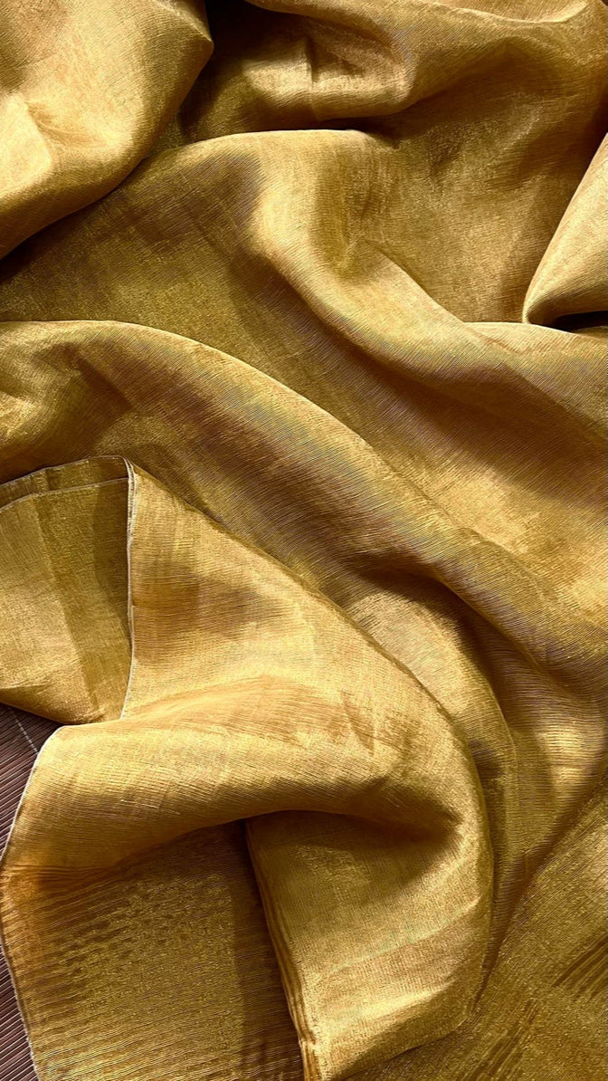 Metallic Lenin sarees